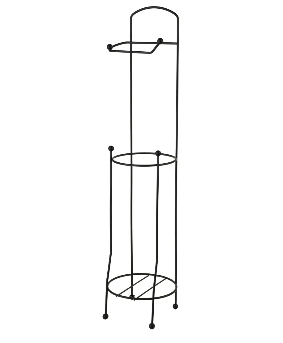 DEA BLACK Stojak na papier toaletowy 15,7x15,7xh66cm
