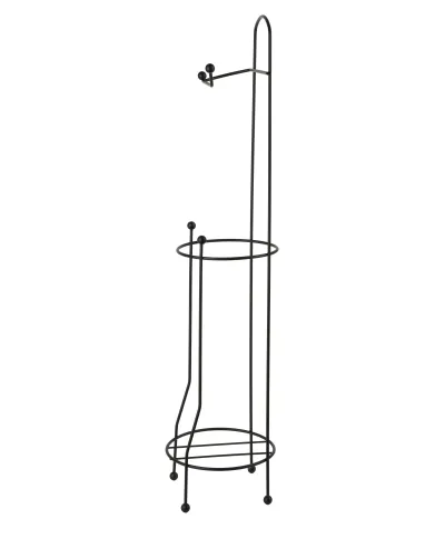 DEA BLACK Stojak na papier toaletowy 15,7x15,7xh66cm