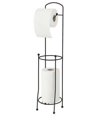 DEA BLACK Stojak na papier toaletowy 15,7x15,7xh66cm
