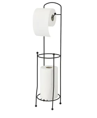 DEA BLACK Stojak na papier toaletowy 15,7x15,7xh66cm