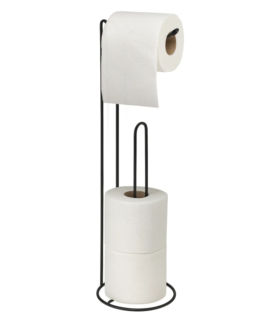 DEA BLACK Stojak na papier toaletowy 15x15xh54cm