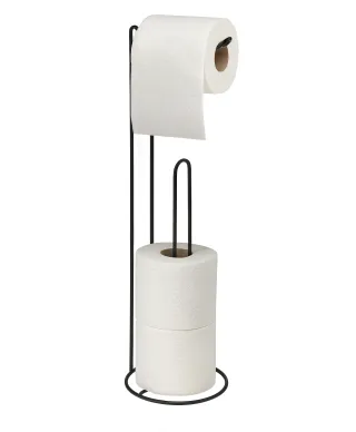 DEA BLACK Stojak na papier toaletowy 15x15xh54cm