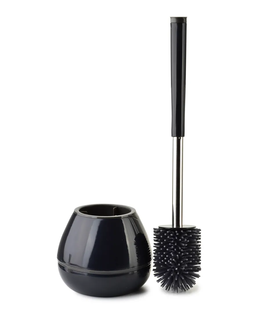 EDA SILICONE Szczotka WC czarna 14x42cm TPR