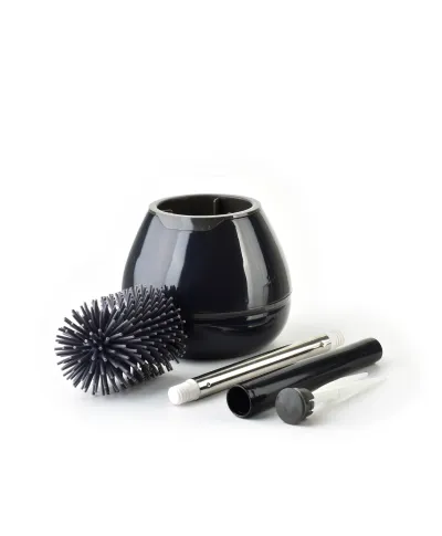 EDA SILICONE Szczotka WC czarna 14x42cm TPR