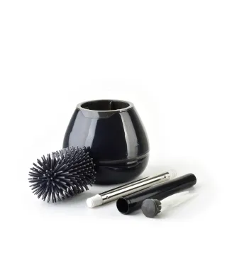 EDA SILICONE Szczotka WC czarna 14x42cm TPR