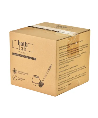 EDA SILICONE Szczotka WC czarna 14x42cm TPR