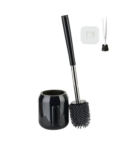 EDA SILICONE Szczotka WC czarna 11x44cm TPR