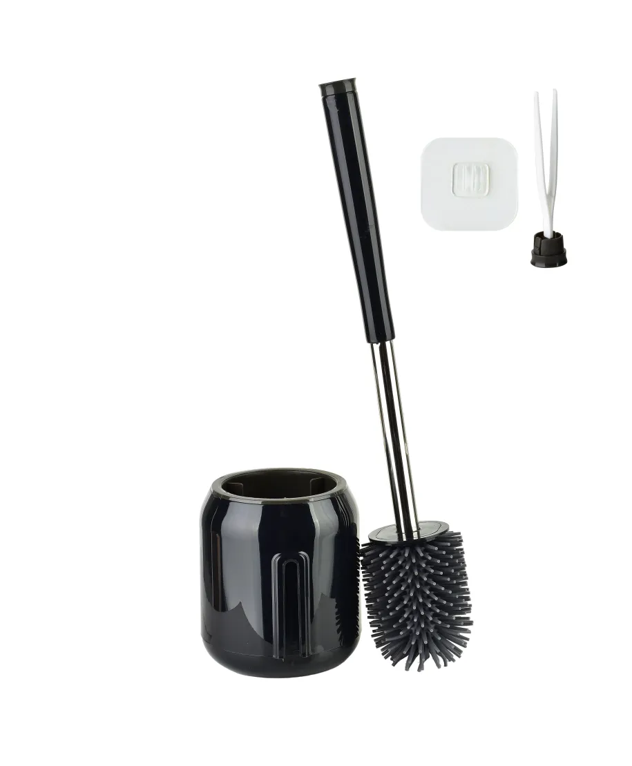 EDA SILICONE Szczotka WC czarna 11x44cm TPR