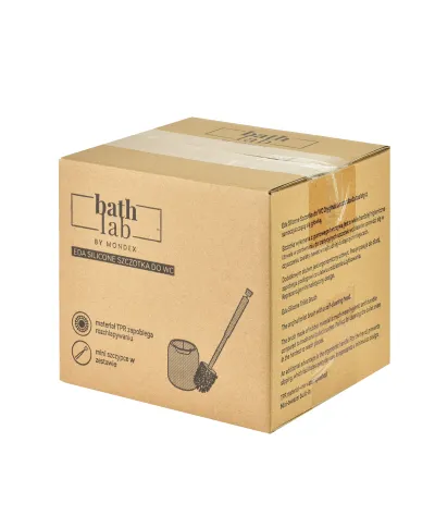 EDA SILICONE Szczotka WC czarna 11x44cm TPR