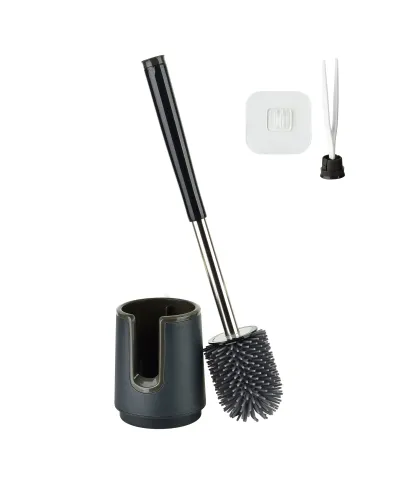 EDA SILICONE Szczotka WC czarna 10x41cm TPR