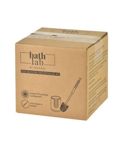 EDA SILICONE Szczotka WC biała 10x41cm TPR