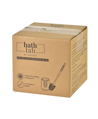 EDA SILICONE Szczotka WC biała 10x41cm TPR