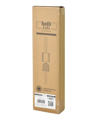 EDA SILICONE WHITE Szczotka WC biała 10x4x36cm TPR