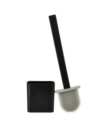 EDA SILICONE BLACK Szczotka WC czarna 10x4x36cm TPR