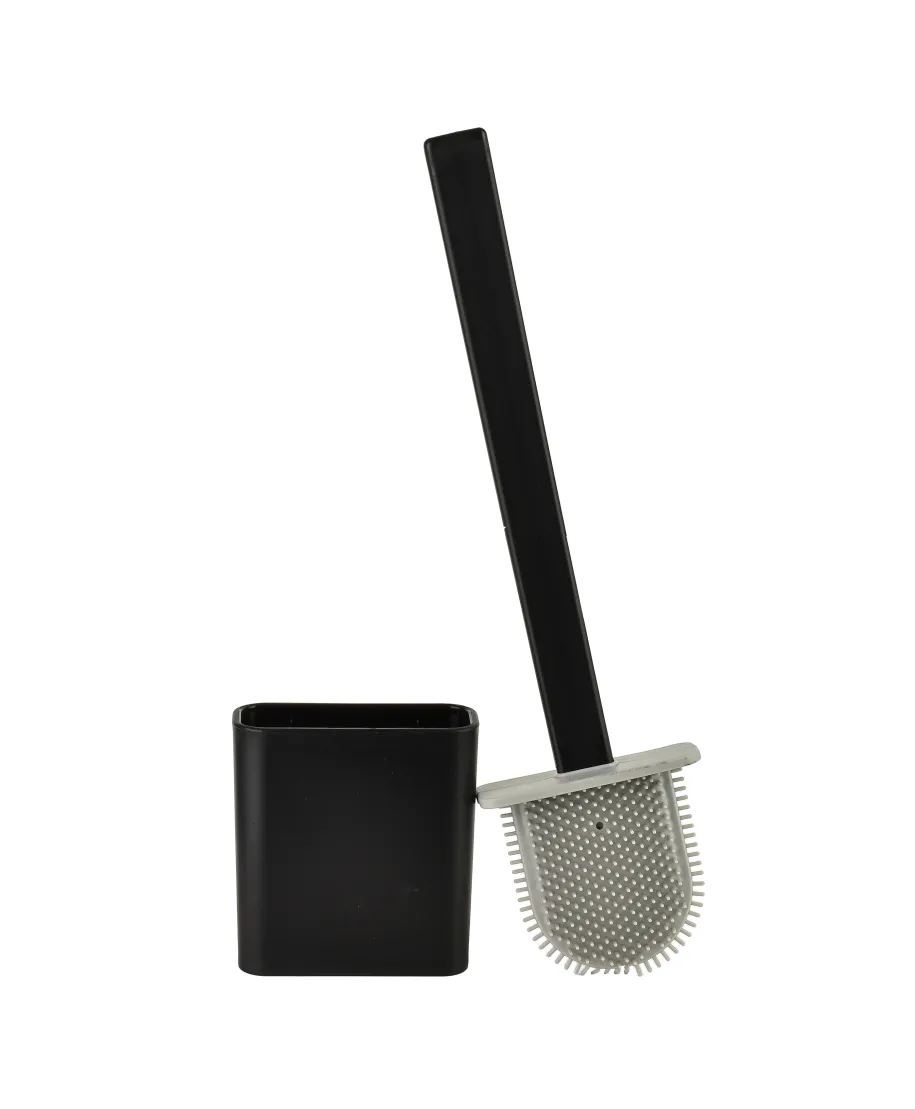 EDA SILICONE BLACK Szczotka WC czarna 10x4x36cm TPR