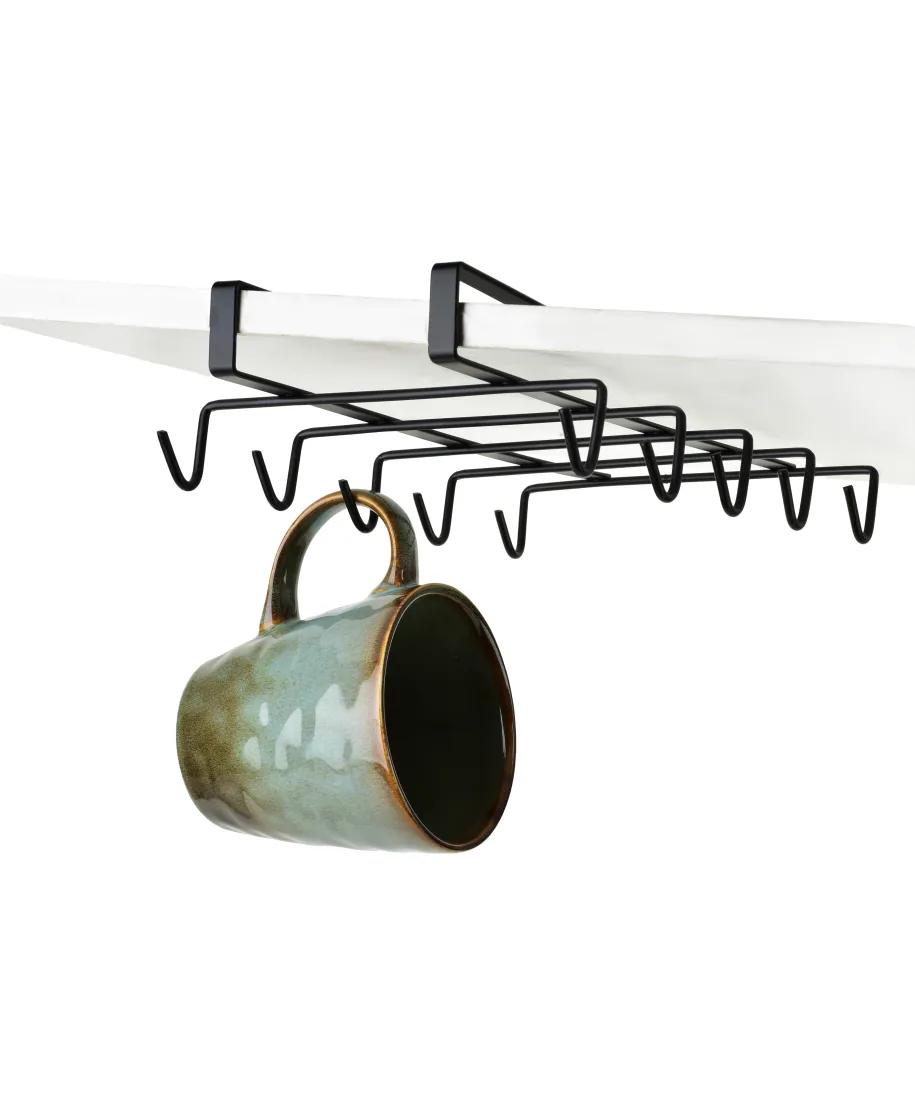 MODERN KITCHEN Wieszak podszafkowy na kubki 28,5x15,5xh6cm