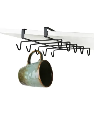 MODERN KITCHEN Wieszak podszafkowy na kubki 28,5x15,5xh6cm