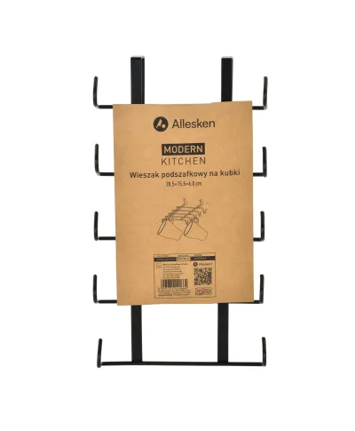 MODERN KITCHEN Wieszak podszafkowy na kubki 28,5x15,5xh6cm