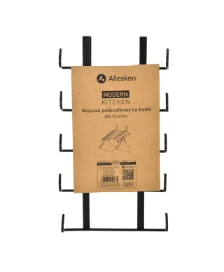 MODERN KITCHEN Wieszak podszafkowy na kubki 28,5x15,5xh6cm