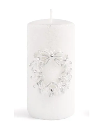 Świeca WIANEK GLAMOUR walec mały 7xh9cmparafinowa biała