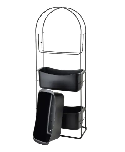 DEA BLACK Półka 3 poziomowa 27,5x13x73cm