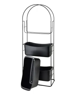 DEA BLACK Półka 3 poziomowa 27,5x13x73cm