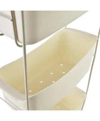 DEA BEIGE Półka 3 poziomowa 27,5x13x73cm