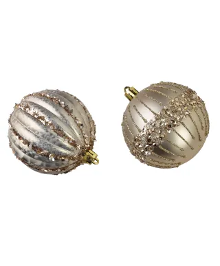 SANTA LILA Komplet 6 bombek