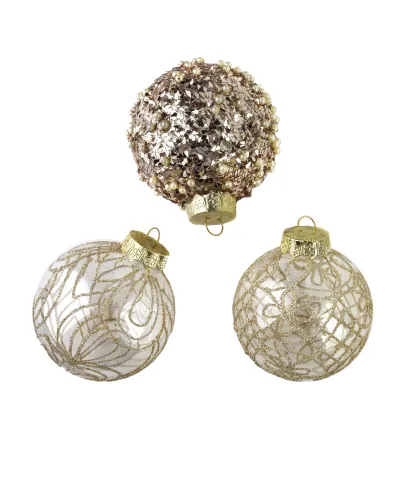 SANTA LILA Komplet 6 bombek