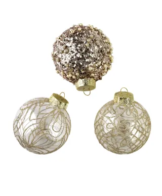 SANTA LILA Komplet 6 bombek