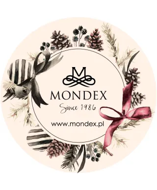 SANTA LILA Komplet 8 bombek sople srebrny