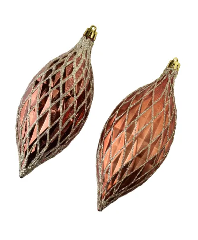 SANTA LILA Komplet 2 bombek miedzianych