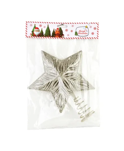 SANTA LILA Gwiazda czubek 24x20cm