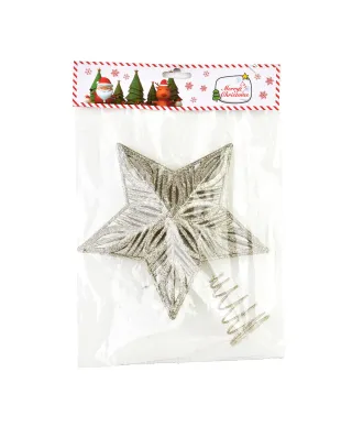 SANTA LILA Gwiazda czubek 24x20cm