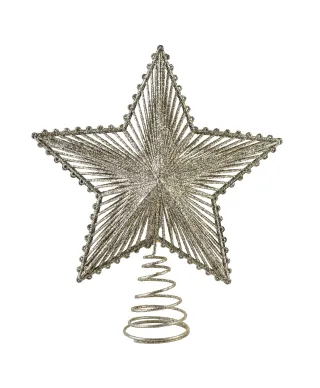 SANTA LILA Gwiazda czubek 19x23cm