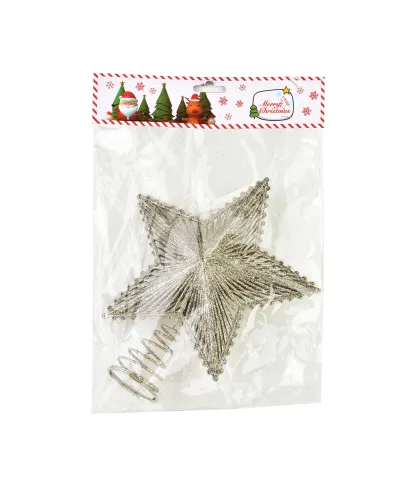 SANTA LILA Gwiazda czubek 19x23cm