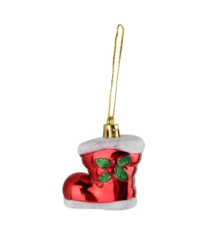 SANTA LILA Komplet 4 bombek But 5x3,5x6cm