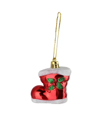 SANTA LILA Komplet 4 bombek But 5x3,5x6cm