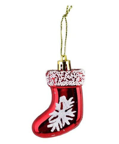 SANTA LILA Komplet 6 bombek Skarpeta Świ 1,5x7,5x4cm