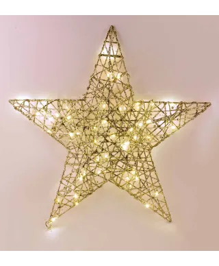 SANTA LILA Ozdoba Gwiazda 30cm Led