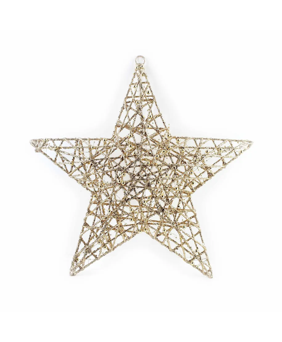 SANTA LILA Ozdoba Gwiazda 45x6cm LED