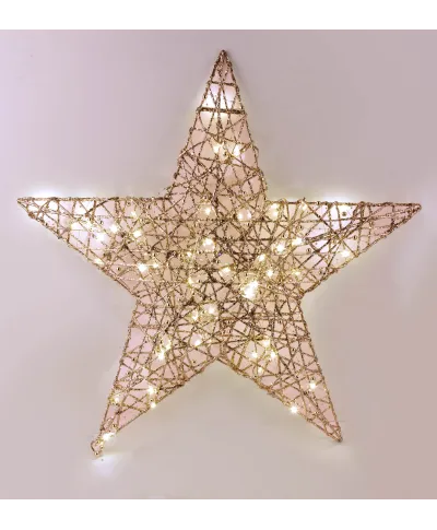 SANTA LILA Ozdoba Gwiazda 45x6cm LED