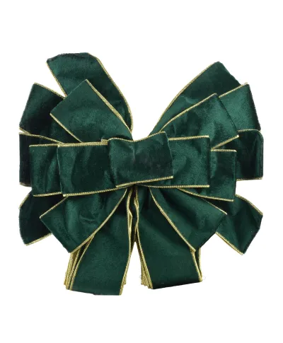 SANTA LILA Kokarda 32x130cm zielony velwet