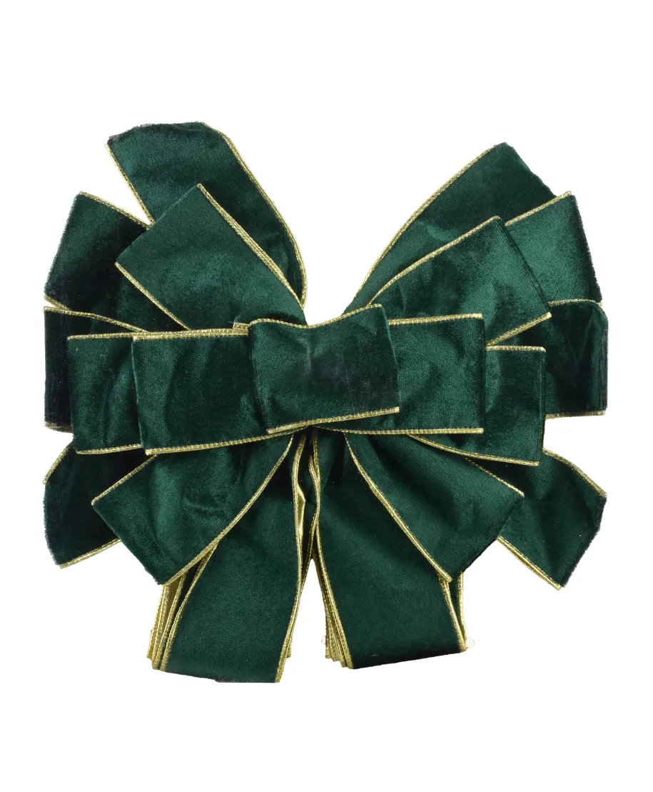 SANTA LILA Kokarda 32x130cm zielony velwet