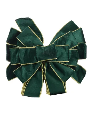 SANTA LILA Kokarda 32x130cm zielony velwet