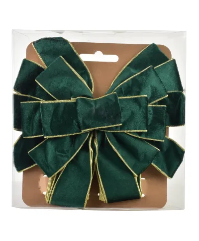 SANTA LILA Kokarda 32x130cm zielony velwet