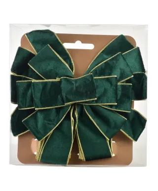 SANTA LILA Kokarda 32x130cm zielony velwet