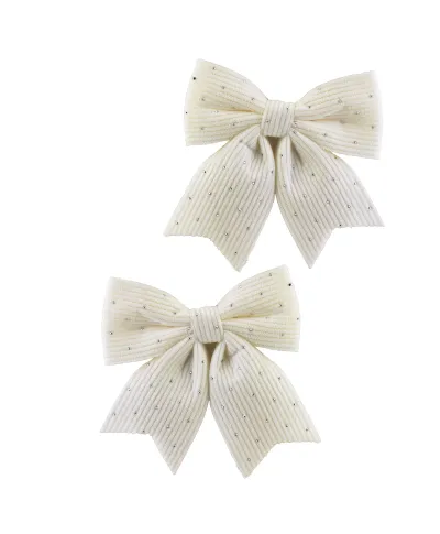 SANTA LILA Komplet 2 Kokard 13,5x14,5cmx 1cm cyrkonie