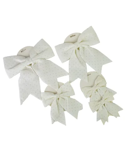 SANTA LILA Komplet 2 Kokard 13,5x14,5cmx 1cm cyrkonie