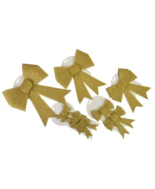 SANTA LILA Kokarda 28x33cm złota